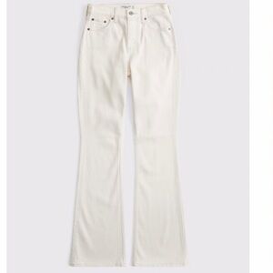 Abercrombie & Fitch Cream Bootcut Jeans
